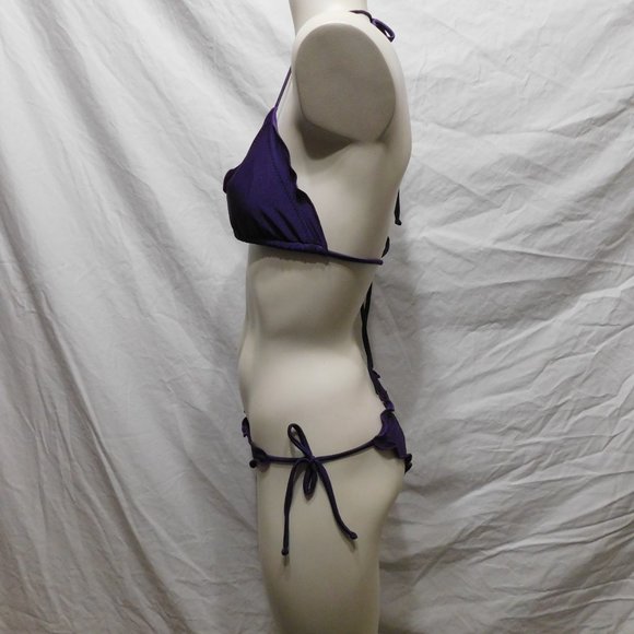 Purple Ruffle Bikini - Picture 2 of 5
